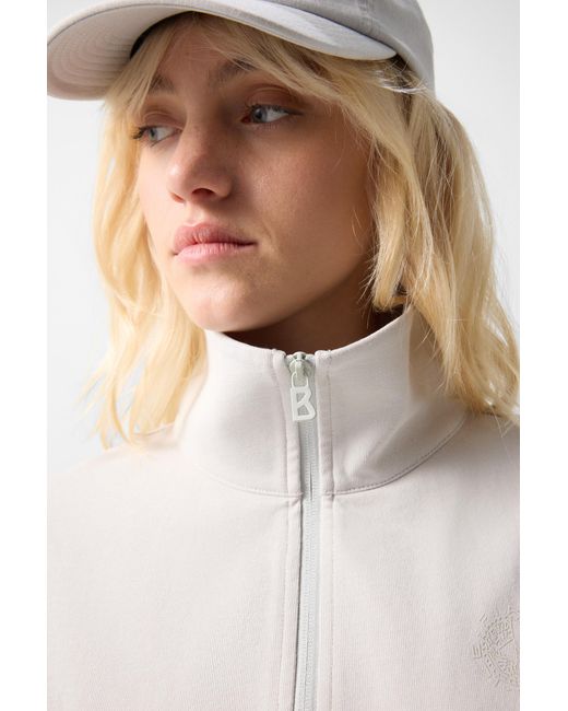 Bogner Fire + Ice White Norina Jersey Jacket For