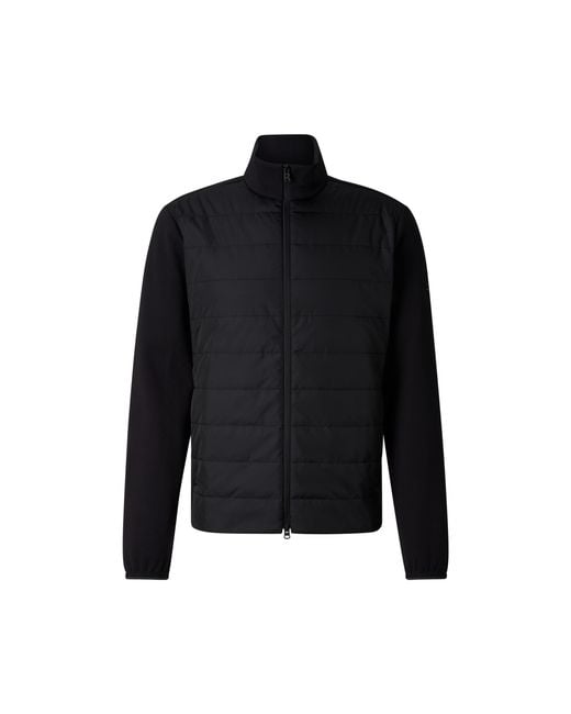 Bogner Fire + Ice Black Banjan Mid-layer Hybrid Jacket for men