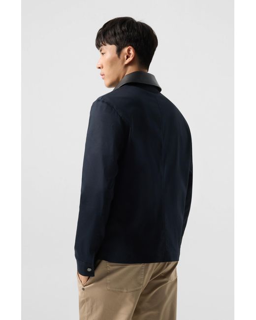 Bogner Blue Twill Jacket Mirco For for men