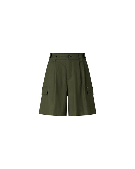Bogner Green Linen Mix Cargo Shorts Hanny For