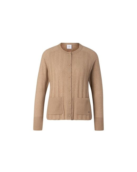Bogner Natural Tanja Virgin Wool Cashmere Cardigan