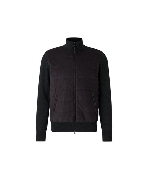 Bogner Black Zisco Hybrid Knit Jacket For for men