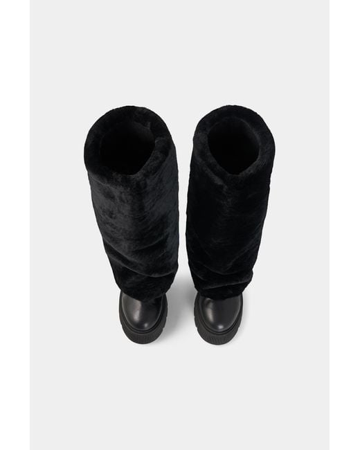 Bogner Black Turin Lambskin Boots