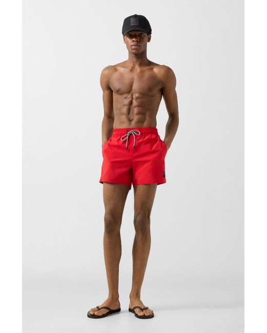 Bogner Fire + Ice Red Nelson Swim Trunks For for men