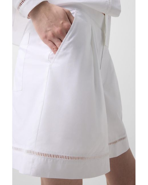 Bogner White Sunny Cotton Shorts