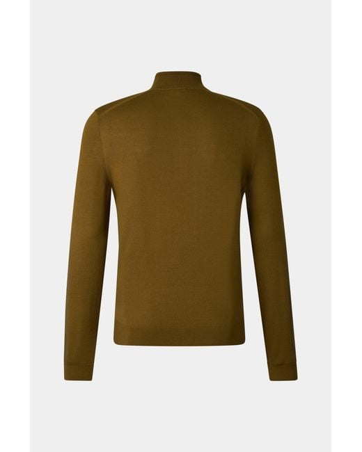 Bogner Green Ouri Virgin Wool Troyer For for men