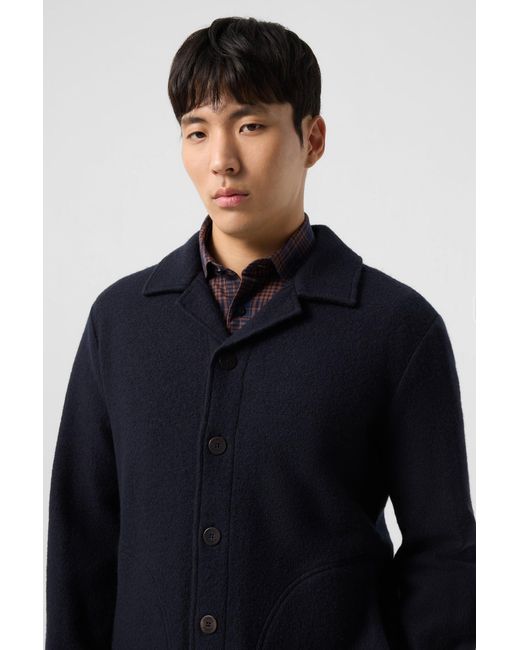 Bogner Blue Wool Overshirt Blanco for men
