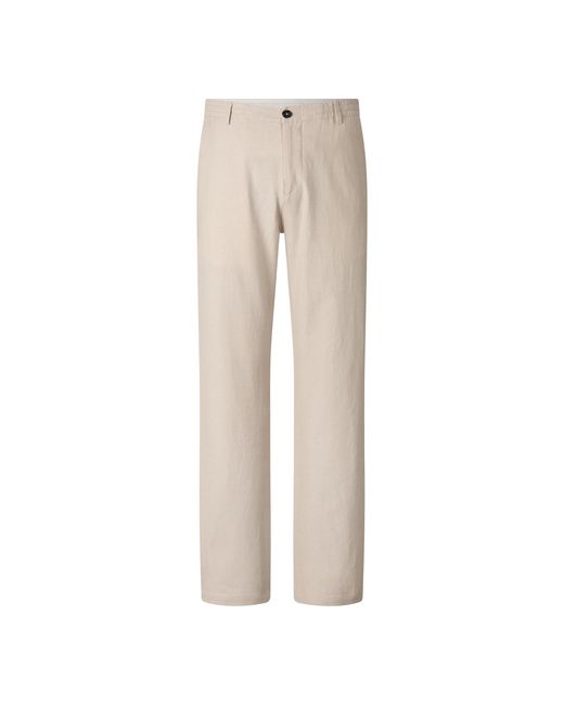 Bogner Natural Marcus Linen Blend Trousers for men