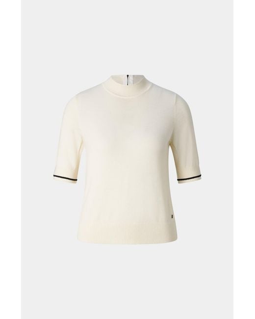 Bogner White Antonia Virgin Wool And Silk Knitted Jumper For