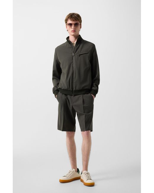Bogner Black Virgin Wool Jacket Milan for men