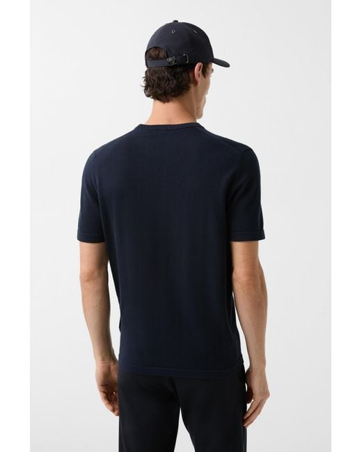 Bogner Blue Knitted Shirt Lloyd For for men