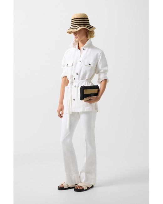 Bogner White Pelin Denim Jacket