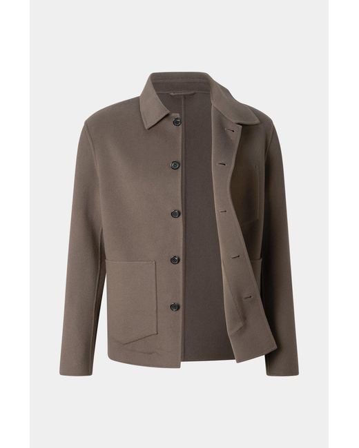 Bogner Brown Mirco Double-faced Wool Shirt Jacket for men