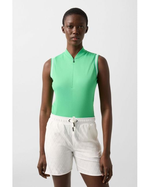 Bogner Green Evi Polo Top