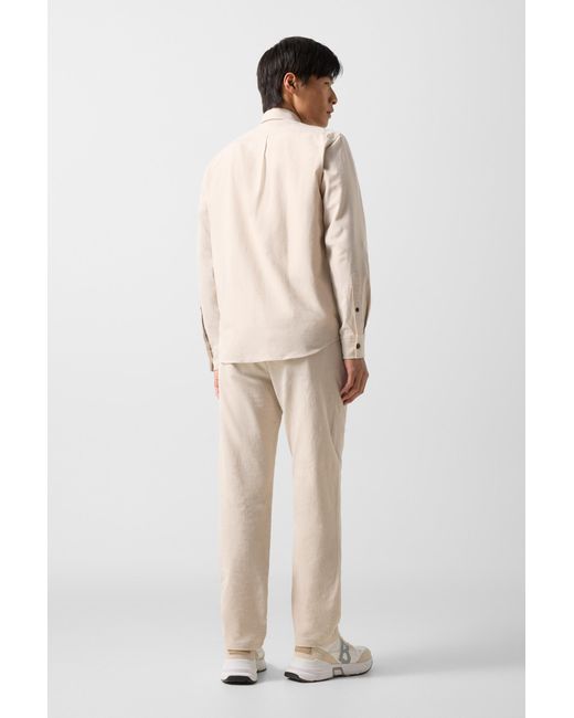 Bogner Natural Linen Blend Shirt Heiko for men