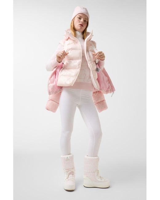 Bogner Fire + Ice Pink Reversible Quilted Vest Namilia