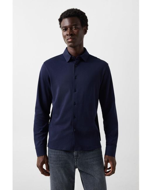 Bogner Blue Franz Cotton Shirt for men