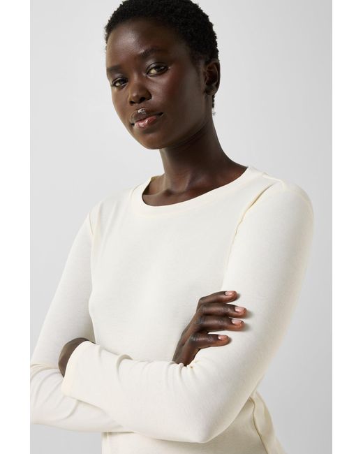 Bogner White Nikini Cotton Long-Sleeved Top For