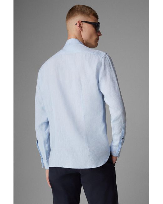 Bogner Blue Timi Linen Shirt for men