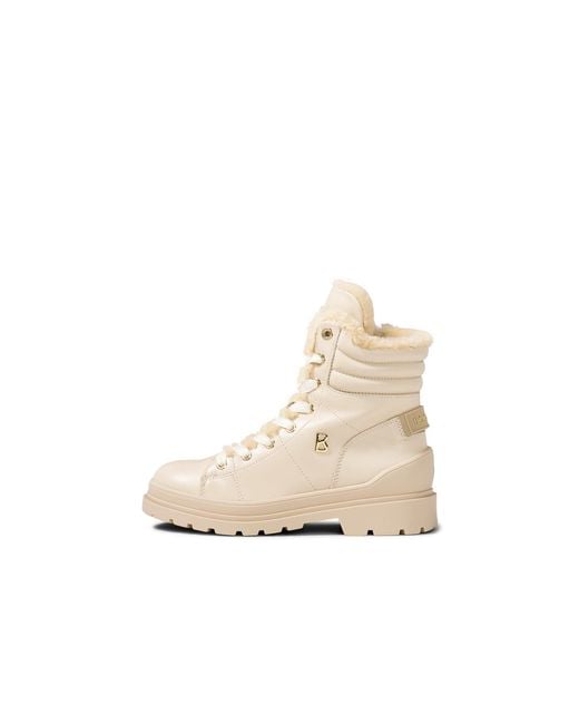 Bogner Natural St. Moritz Lace-up Boots With Spikes