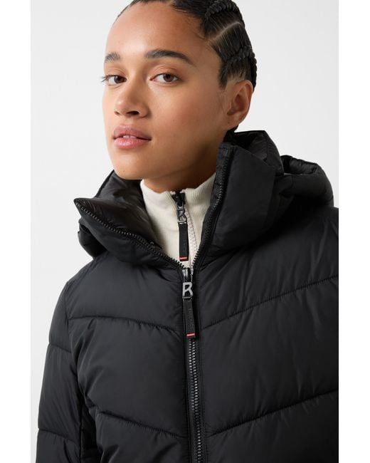 Bogner Fire + Ice Black Aenny Quilted Coat