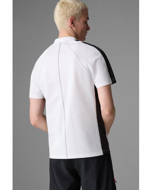 Bogner Fire + Ice White Molar Functional Polo Shirt for men