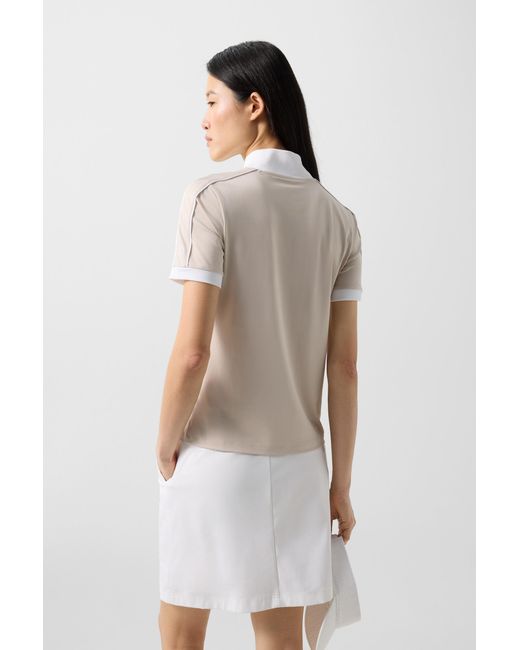 Bogner Natural Katrina Functional Short-Sleeved Top For
