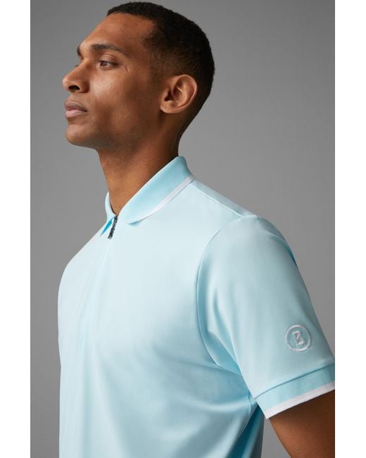 Bogner Blue Cody Functional Polo Shirt for men