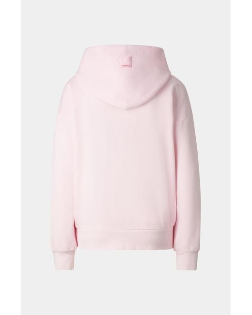 Bogner Fire + Ice Pink Ilona Cotton Hoodie Jersey Jacket