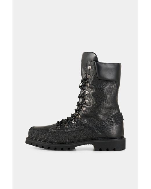 Bogner Black Helsinki X Bond 007 High Boots With Spikes for men