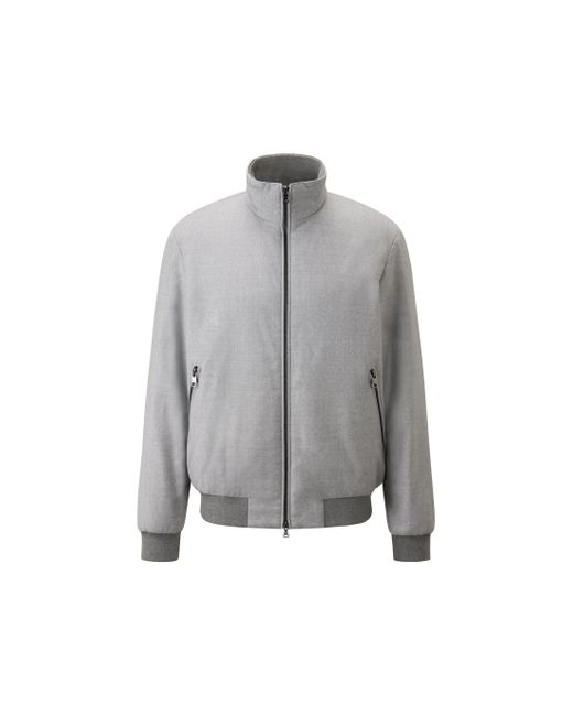 Bogner Gray Yoris Flannel Blouson for men