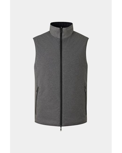 Bogner Black Willis Reversible Vest for men