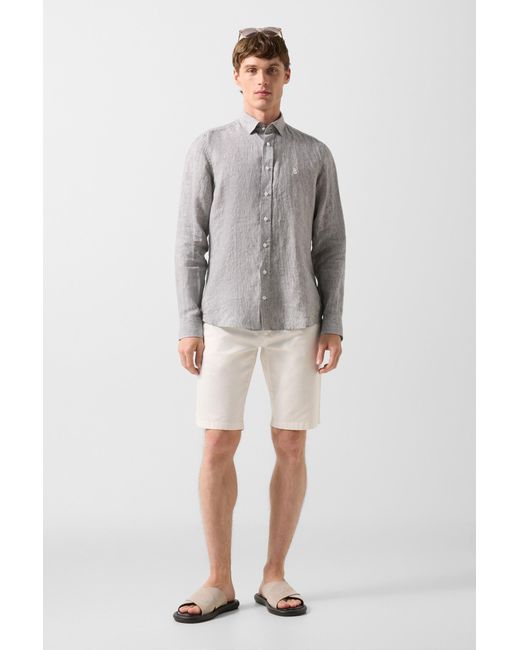 Bogner Gray Timi Linen Shirt for men