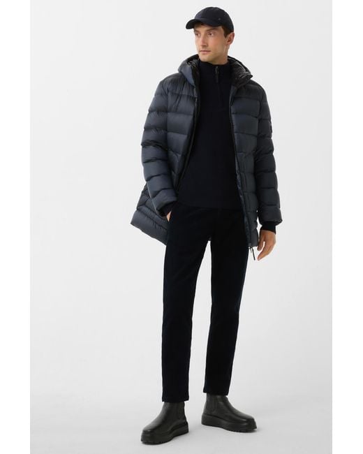 Bogner Blue Pure New Wool Cashmere Troyer Derek for men