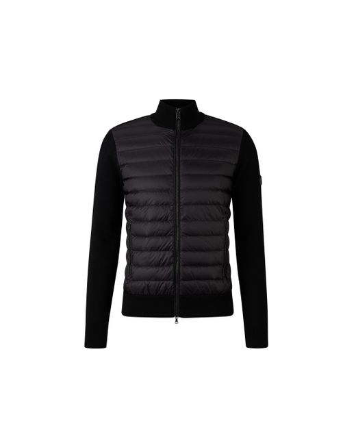 Bogner Black Zisco Hybrid Knit Jacket for men