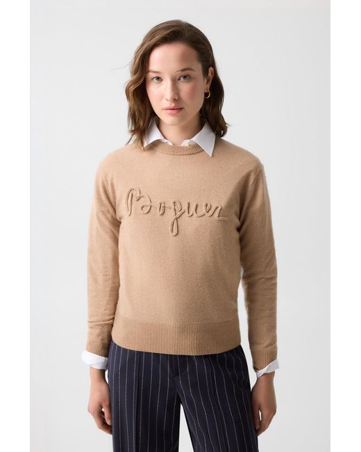 Bogner Natural Tatjana Pure New Wool Cashmere Jumper
