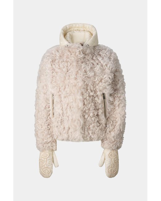 Bogner Natural Liz Lambskin Jacket