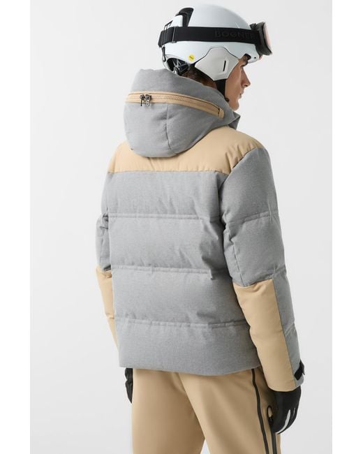 Bogner Gray Wali Down Ski Jacket for men