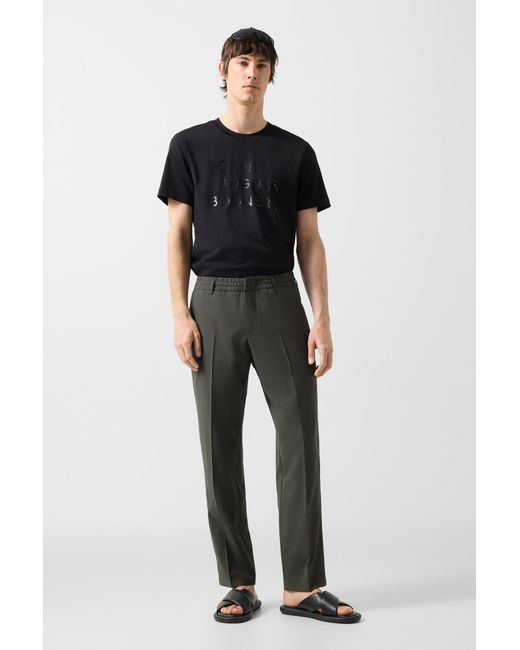 Bogner Gray Marcus Virgin Wool Trousers For for men