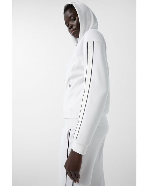 Bogner White Marlena Jersey Jacket For