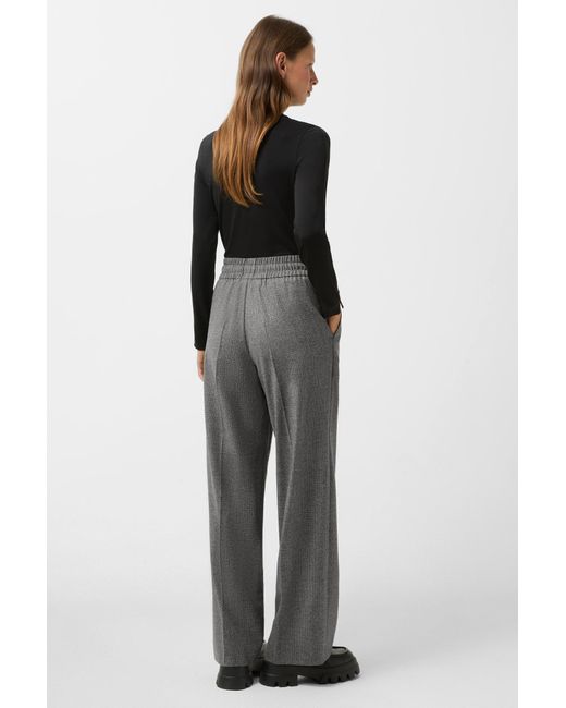 Bogner Gray Pleated Trousers Ella For