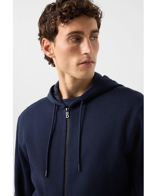 Bogner Blue Knit Jacket Laros for men