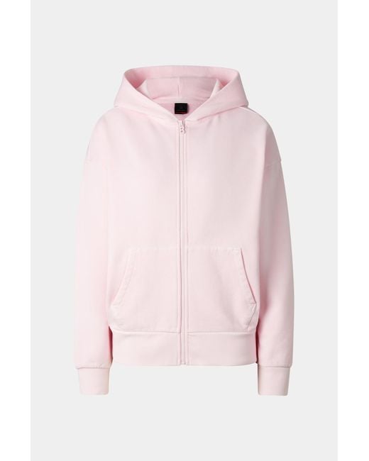 Bogner Fire + Ice Pink Ilona Cotton Hoodie Jersey Jacket