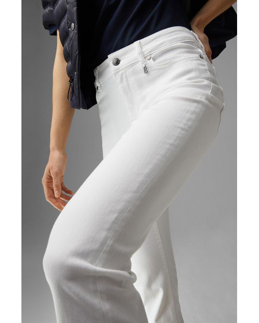 Bogner White Julie 7/8 Flared Fit Jeans