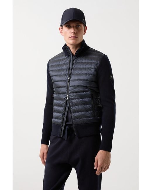 Bogner Blue Zisco Hybrid Knit Jacket for men