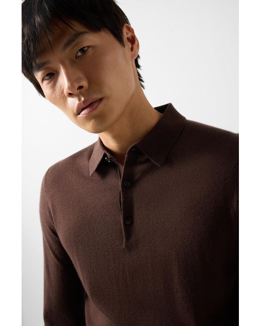 Bogner Black Knitted Polo Long-Sleeved Top Jake For for men