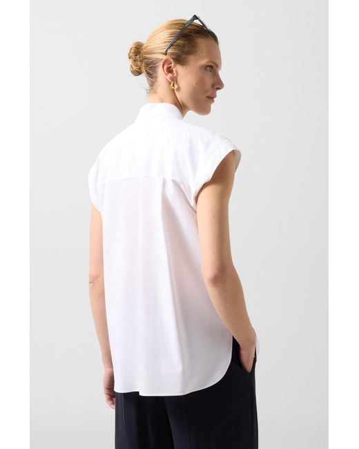 Bogner White Hunter Cotton Blouse
