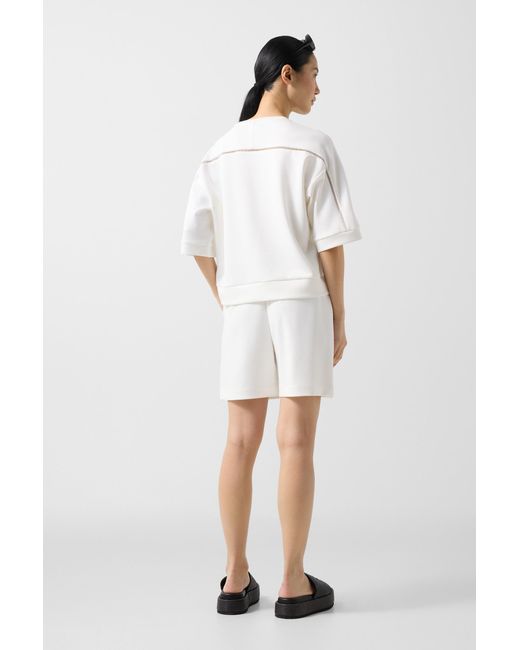 Bogner White Romi Jersey Shorts For