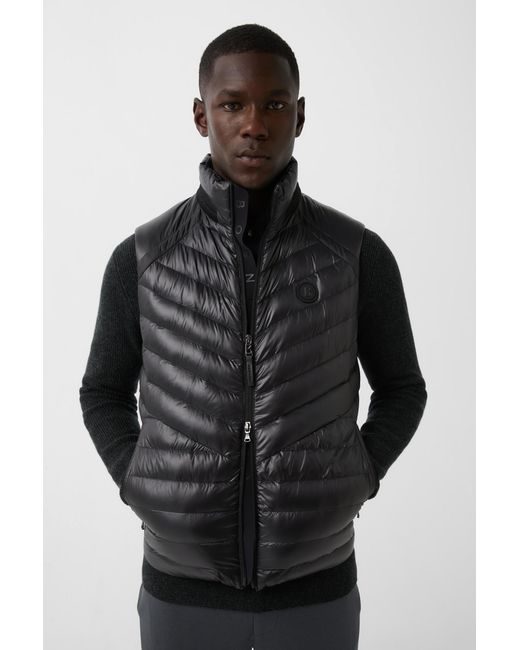 Bogner Black Lasse Quilted Waistcoat For for men