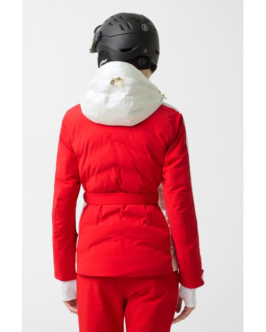 Bogner Red Kira Quilted Jacket For